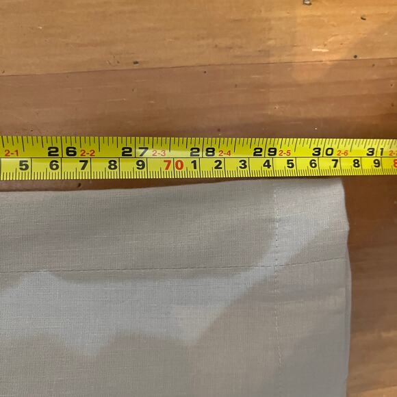 Morning Lady Women's Straight Leg Beige Linen Blend Zip Up Pants Size 6 - Picture 6 of 7